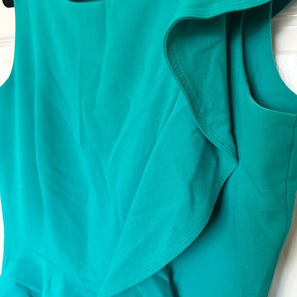 L Teal Green Calvin Klein Midi Dress - Picture 5 of 9